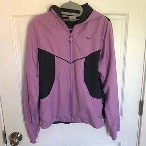 Pink and Gray Nike Wind Breaker